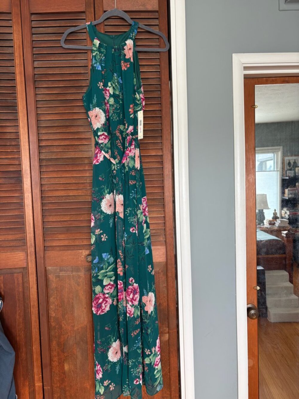 NWT Eliza J Floral Sleeveless Maxi Dress